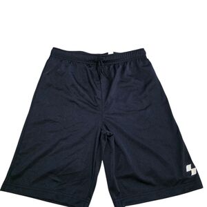 Black Athletic Shorts with Elastic Waistband